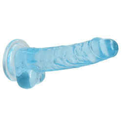 Real Rock Crystal Gode Crystal Clear 14 x 3.5cm Bleu